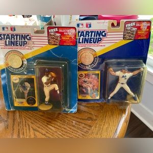 Ramon Martinez & John Franco ML Baseball coin, card and figurine sets